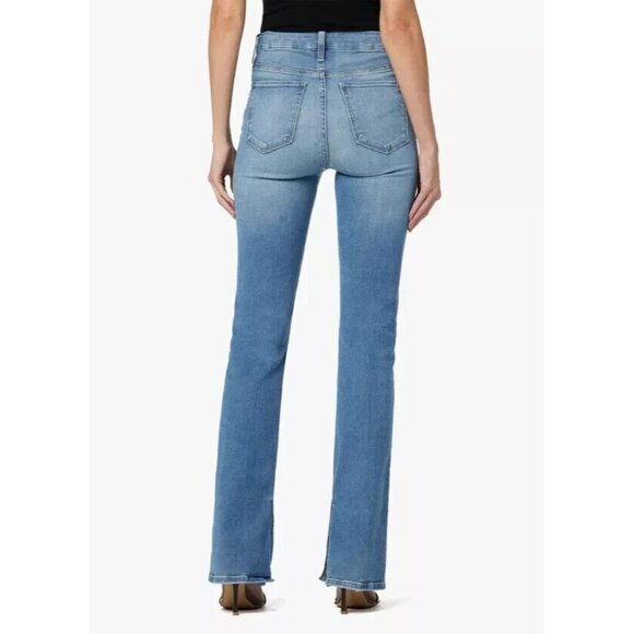 JOE'S Jeans Size 25 Hi Honey High Rise Curvy Bootcut Distressed Side Slits - Picture 2 of 2